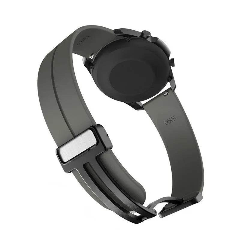 Applicable Watt4 Strap Silicone Magnetic Folding Buckle Watch Band - www.Shopthatapp.com