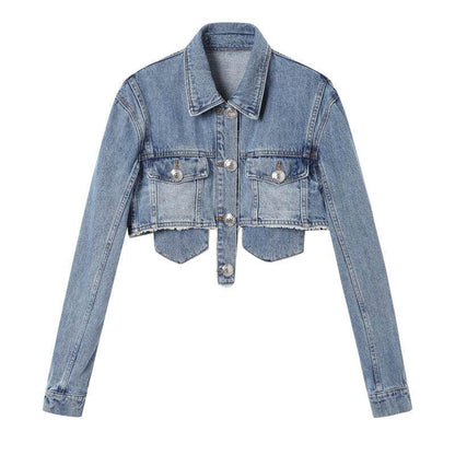 Jacket for Women – Stylish Acrylic Fiber Blue Design - www.Shopthatapp.com