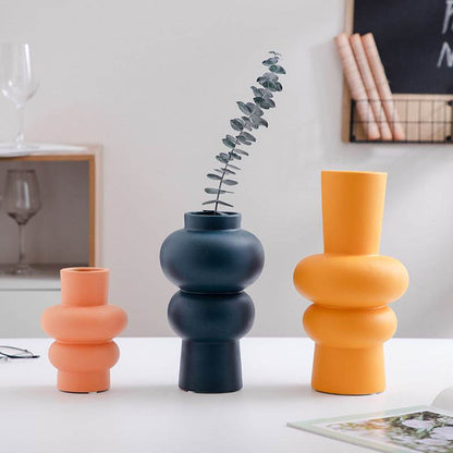 Ceramic Vase Flower Nordic Minimalist Living Room Decoration - www.Shopthatapp.com