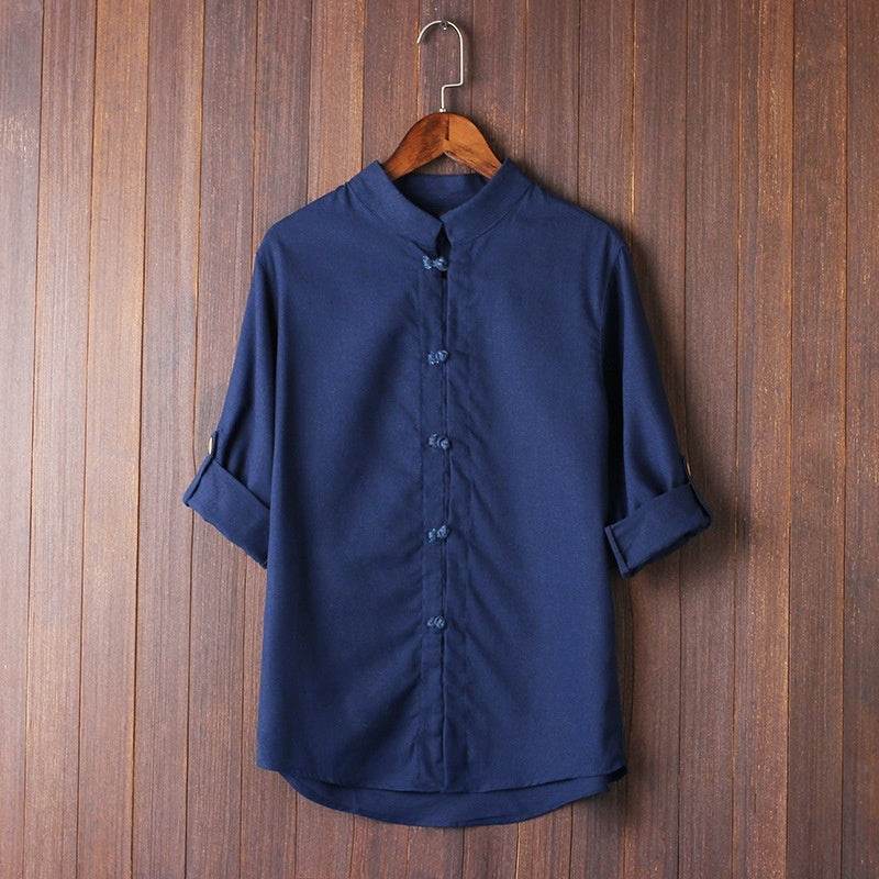 Men's Linen Vintage Plus Size Shirt - www.Shopthatapp.com