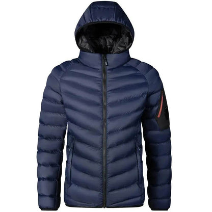 Winter Padded Thick Hooded Puffer Rain Jacket for men - www.Shopthatapp.com