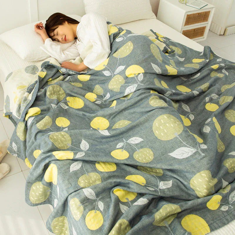 Cotton Four-layer Gauze Towel Blanket Air Conditioning Blanket Thin Duvet - www.Shopthatapp.com