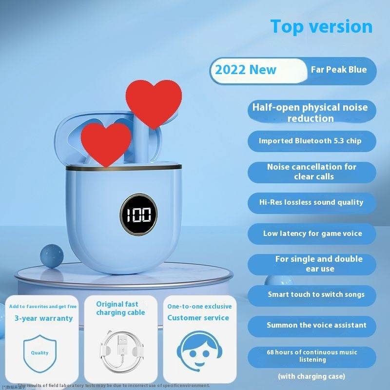 Wireless Bluetooth earphone Noise-canceling Wireless earbuds Low Latency High Sound Quality - www.Shopthatapp.com