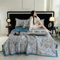 Printed Washed Tencel Summer Cooling Duvet Four-piece Set - www.Shopthatapp.com