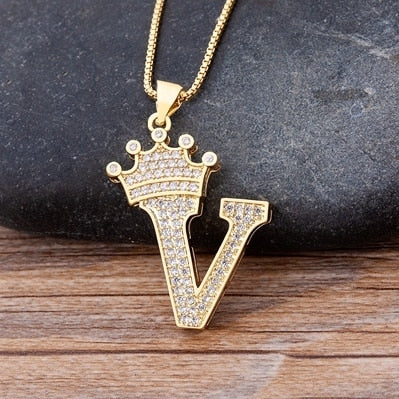 Letter Pendant with Chain - Gold - www.Shopthatapp.com