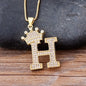 Letter Pendant with Chain - Gold - www.Shopthatapp.com