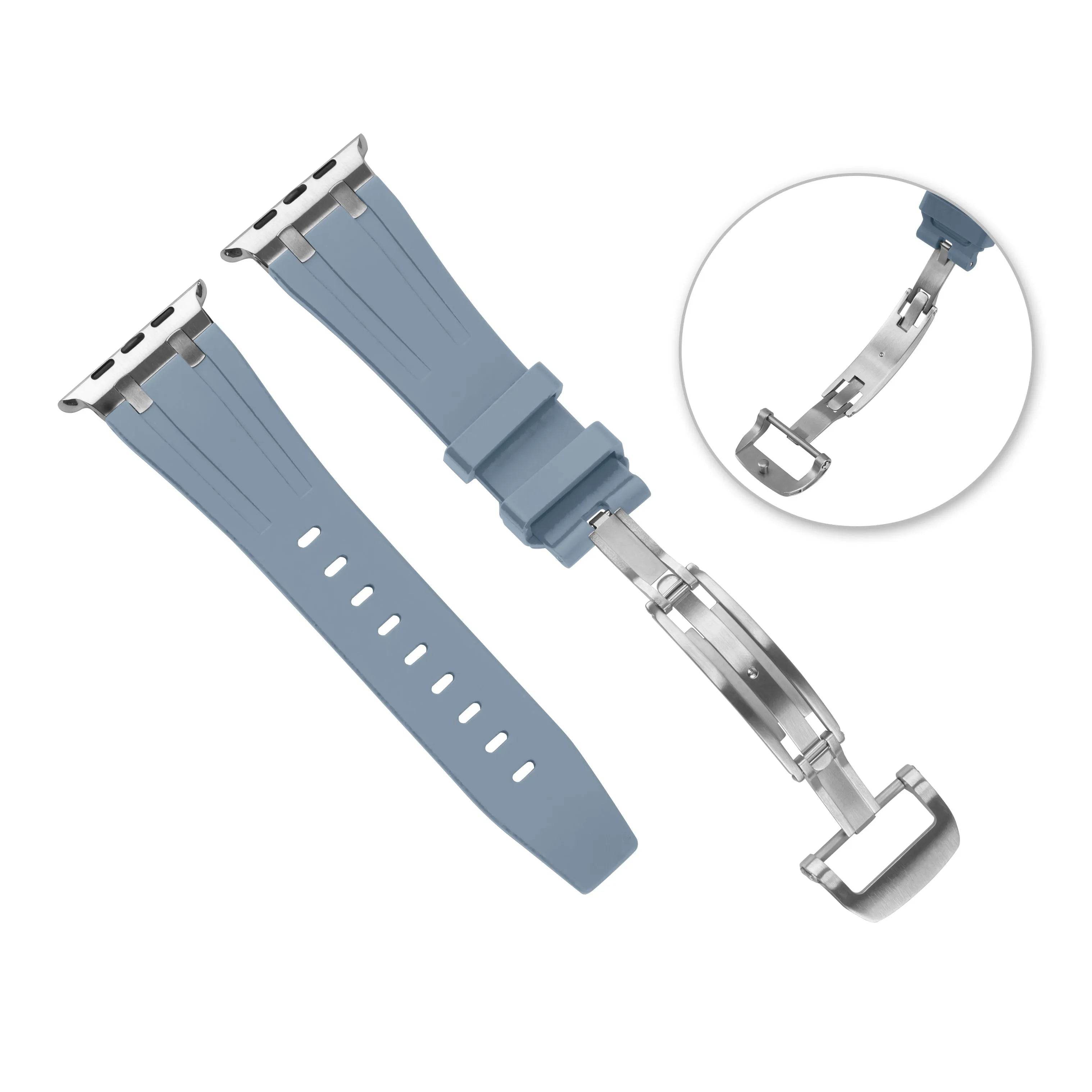 Liquid Silicone Sports Oak Butterfly Watch-buttom Strap - www.Shopthatapp.com