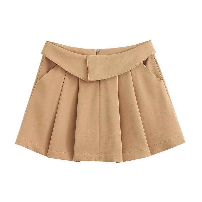 European And American Style College Style High Waist Mini Pleated Skirt - www.Shopthatapp.com