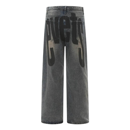 High Street American Washed Distressed Baggy Denim Baggy Jeans Pant Pant unisex - www.Shopthatapp.com