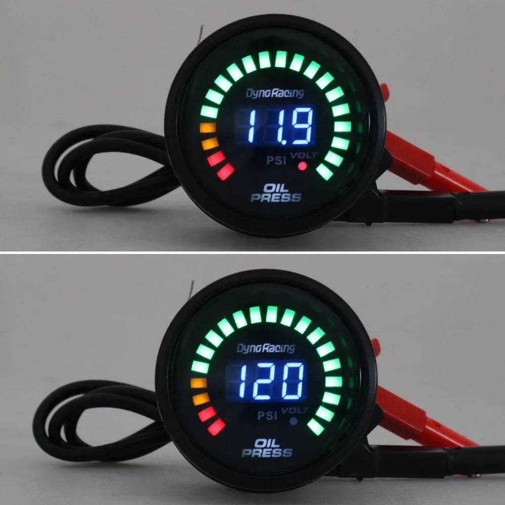 Automobile Car Refitted Oil Pressure Gauge With Sensor - www.Shopthatapp.com