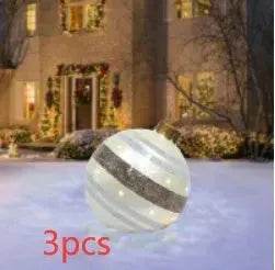 Christmas Ornament Holly Ball Outdoor Tree Decoration Christmas Balls for Yards
