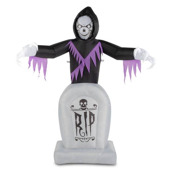 Grim Reaper And Grave, Halloween Inflatable Decoration 12V - www.Shopthatapp.com