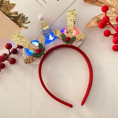 Christmas With Light Headband Snowflake Women's - www.Shopthatapp.com