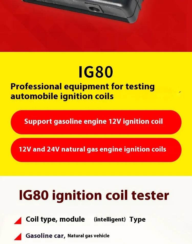 Automobile Car IG80 Ignition Coil Detector Natural Gas Gasoline Detection - www.Shopthatapp.com