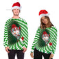 Ugly Christmas Sweater Santa Elf Couple Sweatshirt - www.Shopthatapp.com