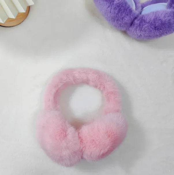 Girls' Winter Furry Fluffy Earmuffs - www.Shopthatapp.com