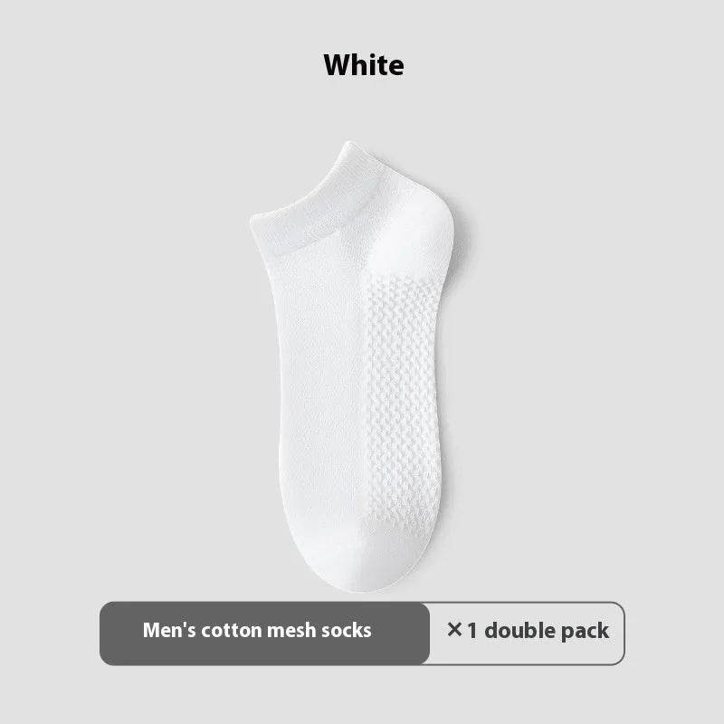 Cotton Anti-Pilling Ankle socks absorbing Invisible Tight Mesh Boat Socks - www.Shopthatapp.com