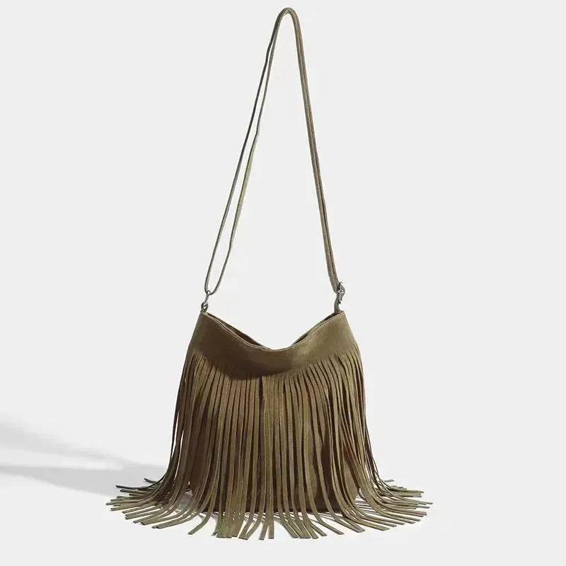 Artistic Tassel fringe Messenger Bag Simple And Popular Shoulder Bag - www.Shopthatapp.com
