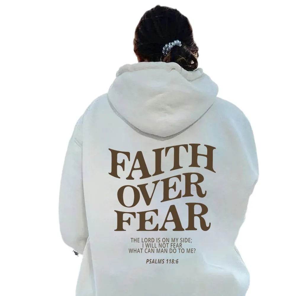 New Hoodie Faith Fear Men's And Women's Printed Sweatshirt’s - www.Shopthatapp.com