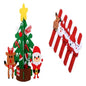 DIY Felt Christmas Tree New Year Toddler Kids Handmade Gift Toys Door Wall Hanging Ornaments Holiday Party Home Decor Set - www.Shopthatapp.com