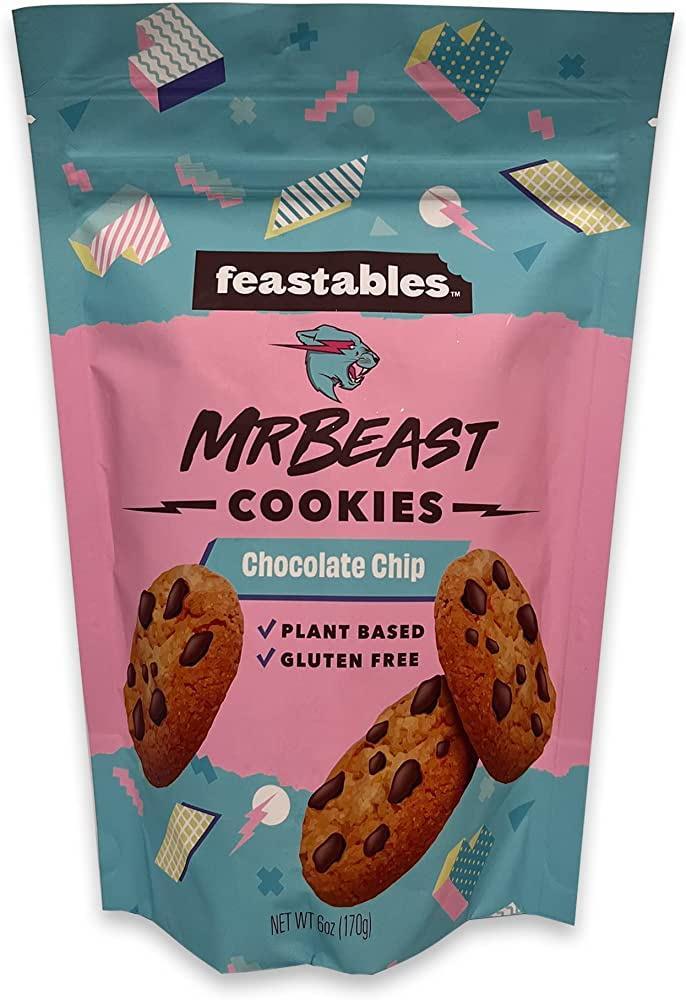 Feastables Mr. Beast Cookies - Chocolate Chip - www.Shopthatapp.com