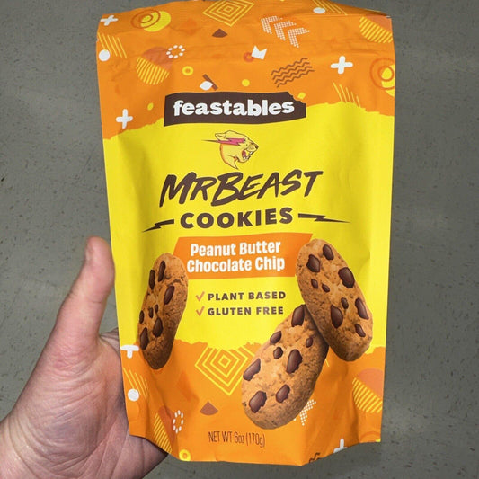 Feastables Mr. Beast Cookies - Peanut Butter Chocolate Chip - www.Shopthatapp.com