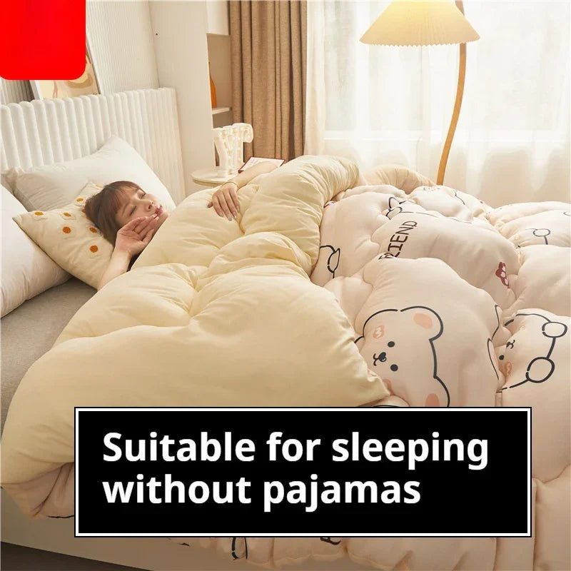 Airable Cover Double Thickened Cotton Duvet Insert - www.Shopthatapp.com