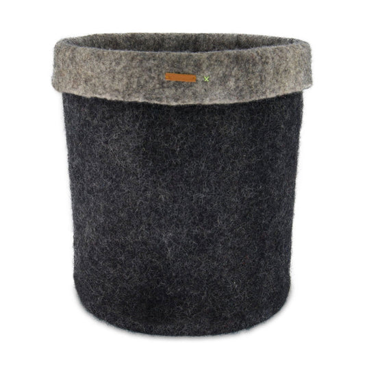 Felt Storage Basket - Black - www.Shopthatapp.com