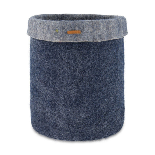 Felt Storage Basket - Navy blue - www.Shopthatapp.com