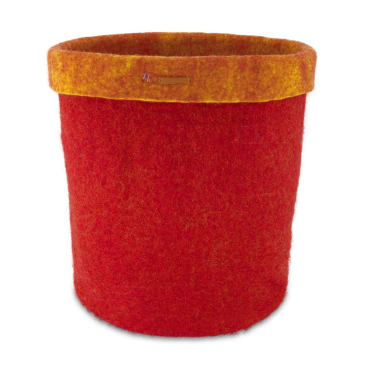 Felt Storage Basket - Red - www.Shopthatapp.com