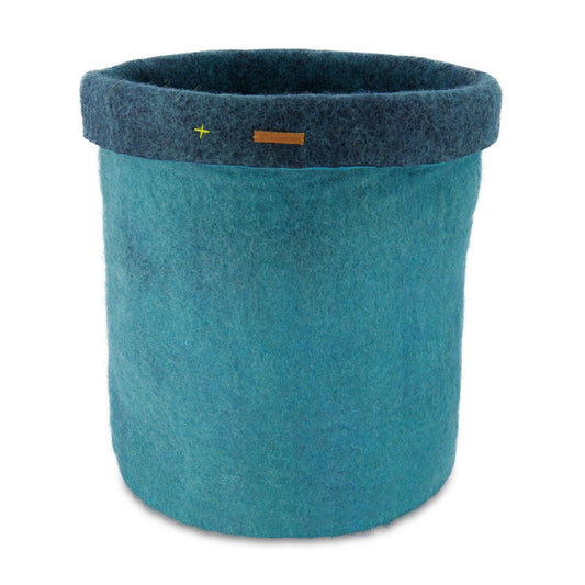 Felt Storage Basket - Turquoise - www.Shopthatapp.com