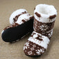 Christmas Elk Floor Shoes Indoor Socks Shoes Warm Plush House Slippers - www.Shopthatapp.com