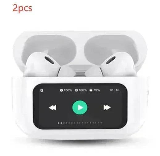 Touch Screen Bluetooth Headset With Screen TWS Active Noise Reduction - www.Shopthatapp.com
