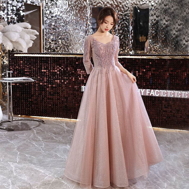 Banquet Sequined Princess formal Dress Evening Party Dress - www.Shopthatapp.com
