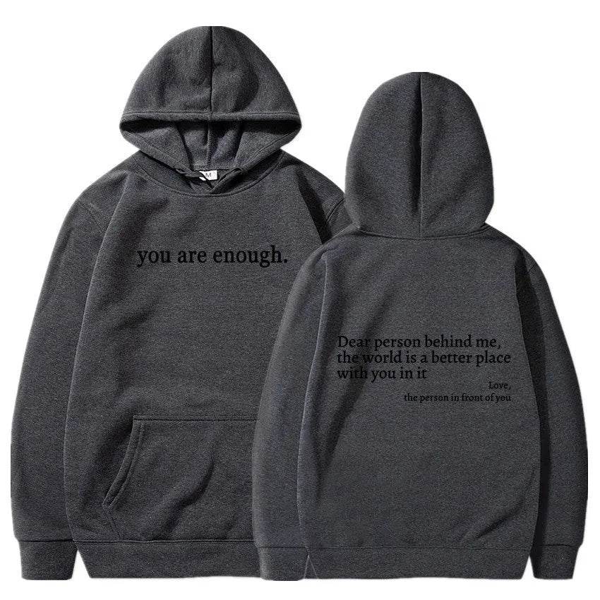 Women's Brushed Hoody Plain Letters - www.Shopthatapp.com
