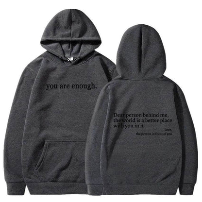 Women's Brushed Hoody Plain Letters - www.Shopthatapp.com