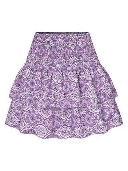 Leisure Versatile Lotus Leaf Women's Mini layered Skirt - www.Shopthatapp.com