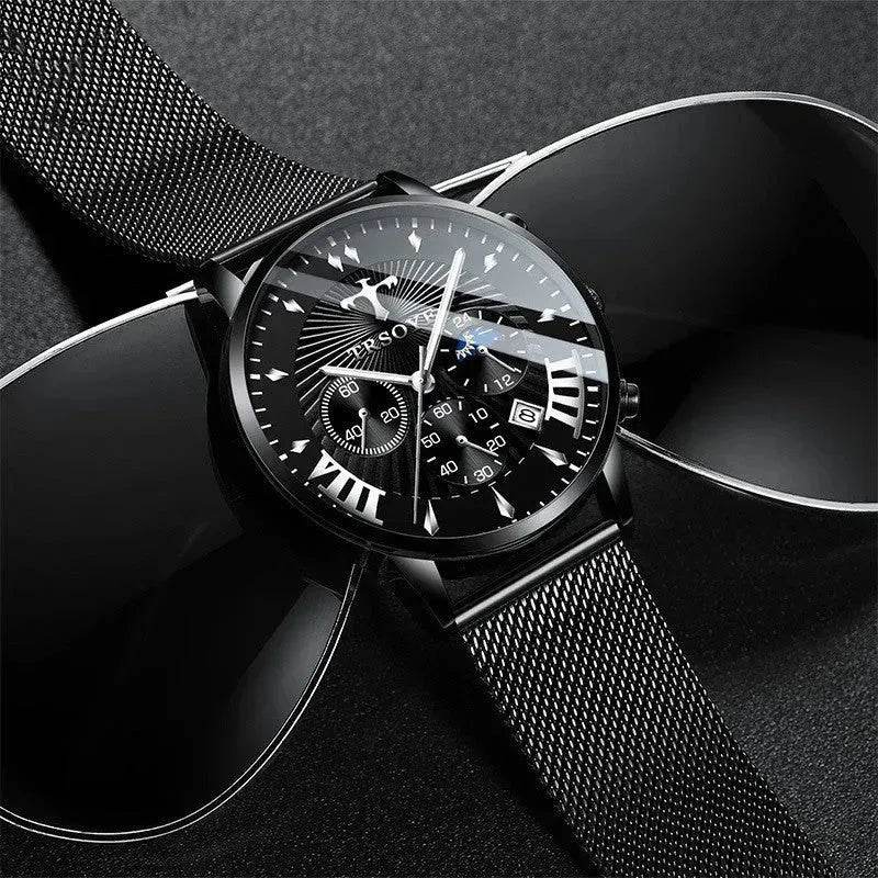 Business Quartz Watch Leisure Calendar Men's Luminous Waterproof Watch - www.Shopthatapp.com