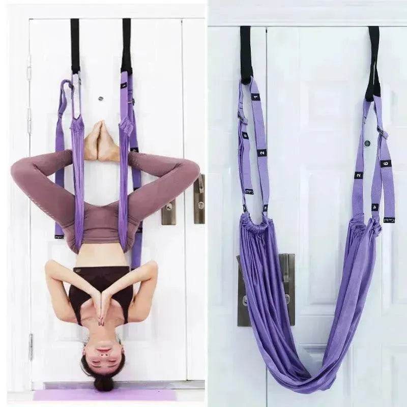 Fitness Hip Stretch Yoga Belt Inverted Rope Pull Stretch Belt Split Lower Waist Trainer Yoga Stretching Belt Yoga Belt Straps Yoga Hanging Belt - www.Shopthatapp.com