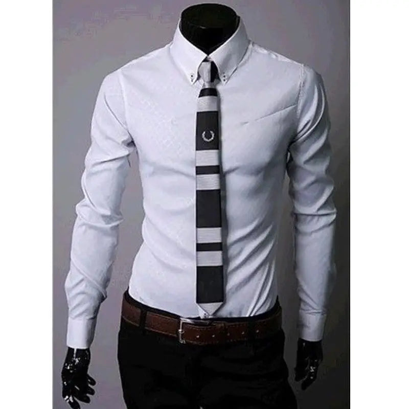Fitted Shirts For Men Designer Plaid Stripes Pattern - www.Shopthatapp.com
