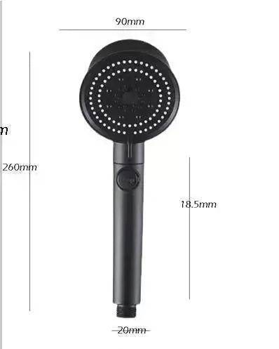Five-color Wind Turbine Shower Head 56 Speed Water Silicone Shower Head - www.Shopthatapp.com
