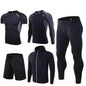 Men's Workout set Five-piece fitness wear - www.Shopthatapp.com