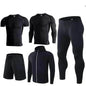 Men's Workout set Five-piece fitness wear - www.Shopthatapp.com