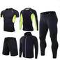 Men's Workout set Five-piece fitness wear - www.Shopthatapp.com