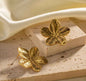 Elegant gold Flora Earrings Canada featuring a floral design perfect for any occasion