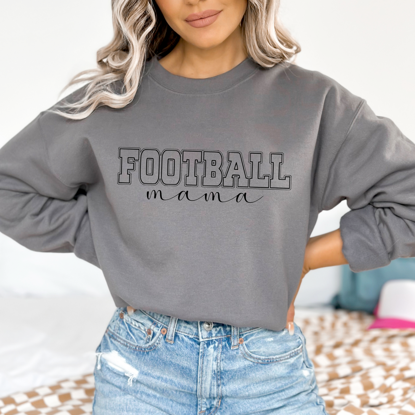 RusticGirls.Trilogy Football Mom Sweatshirt - Cozy Style - www.Shopthatapp.com