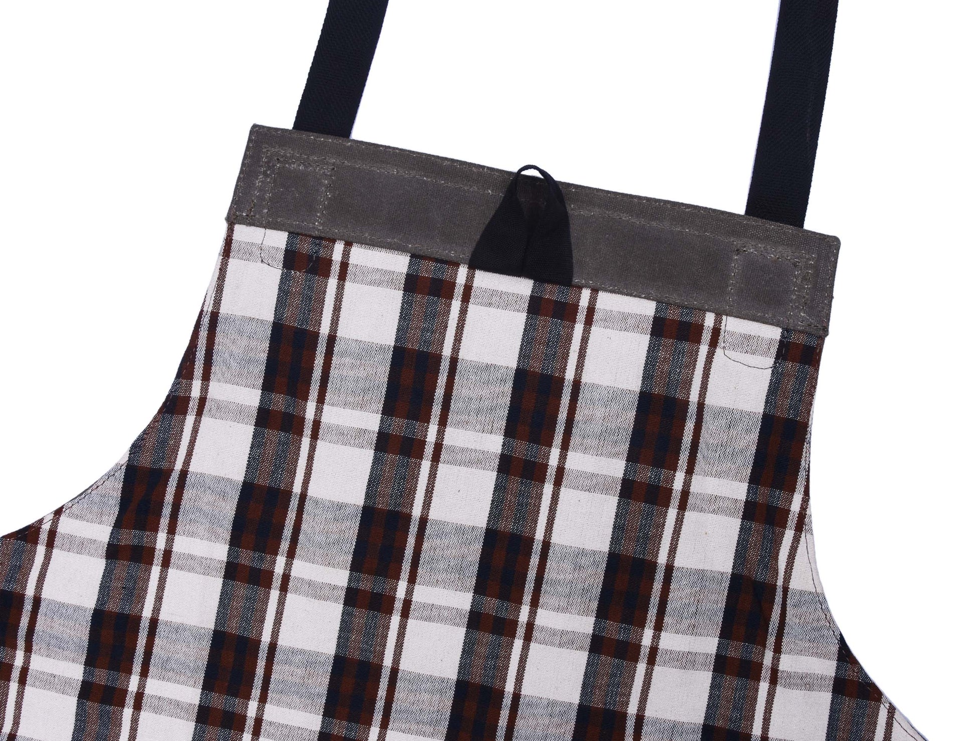 Fremont Leather Canvas Apron - Distressed grey - www.Shopthatapp.com