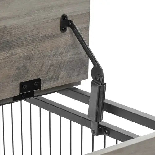 Furniture Style Dog Cage Side Table With Wheels - www.Shopthatapp.com