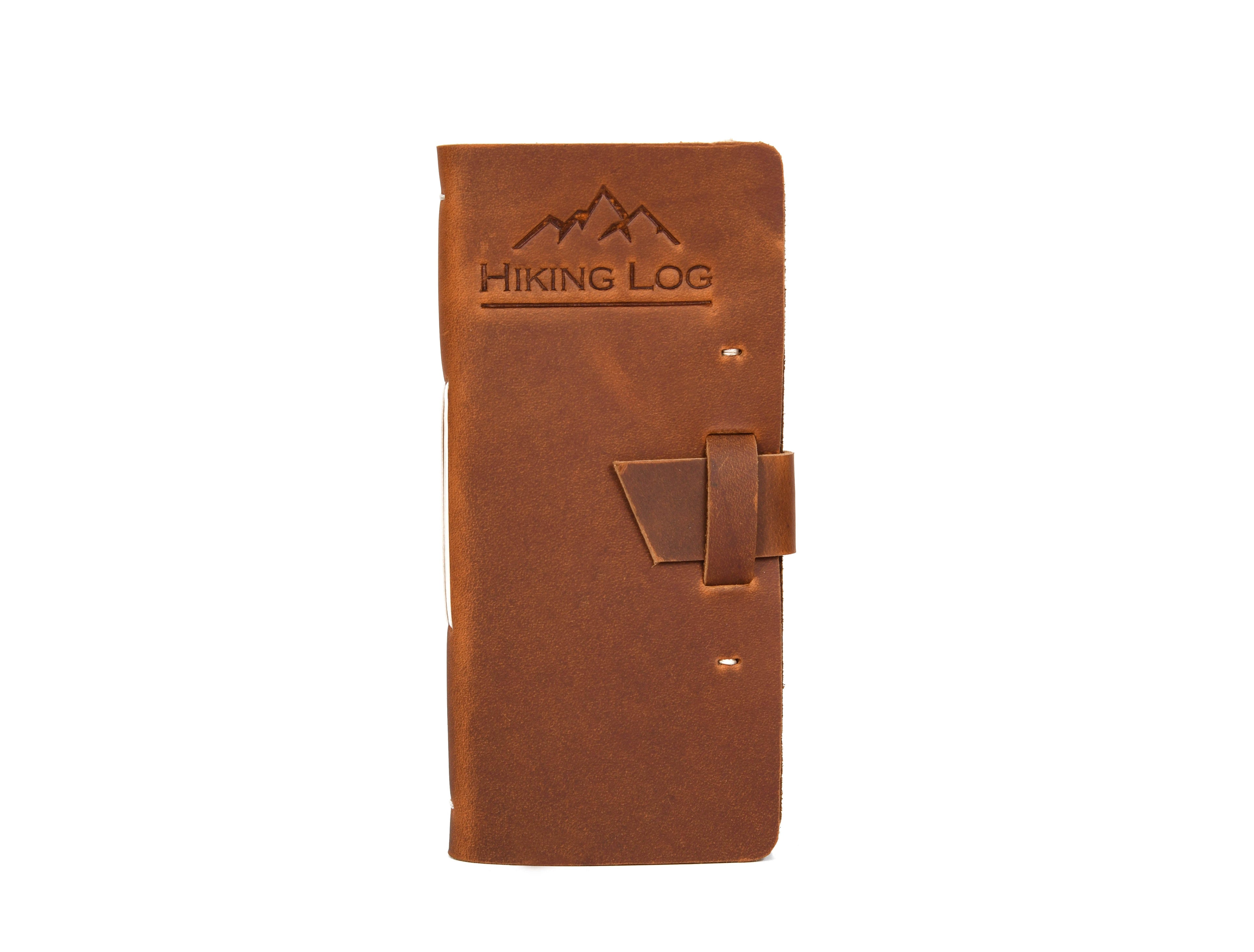 Genuine Leather Hiking Logbook - www.Shopthatapp.com