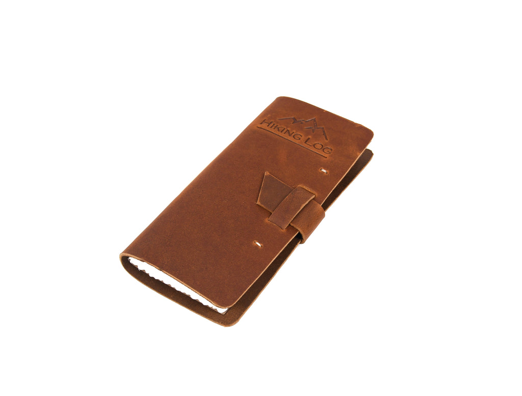 Genuine Leather Hiking Logbook - www.Shopthatapp.com